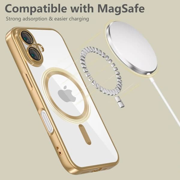 [CA] MagSafe 16 Deksel med Skinnende Gull MagFlex Beskyttelse 40