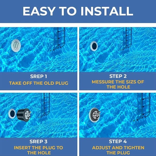 Simplugg til swimmingpool, vinterplugg til swimmingpool, 2 stk. swimmingpool