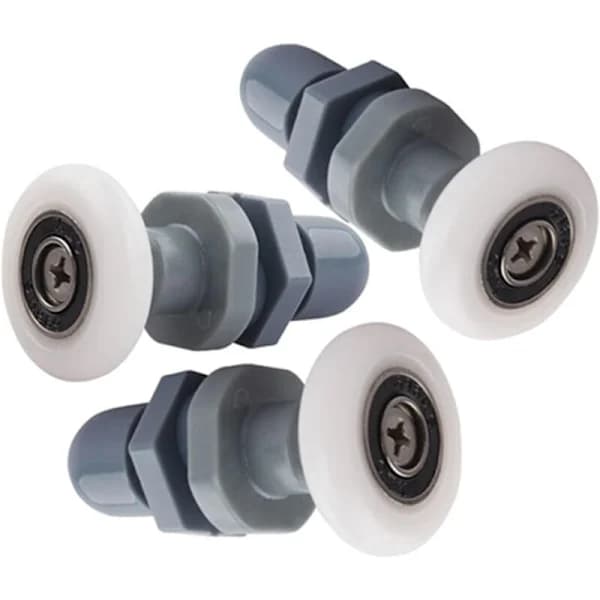 Dusjdørruller 4-delt erstatningssett for skyvbare glassdører (27mm)