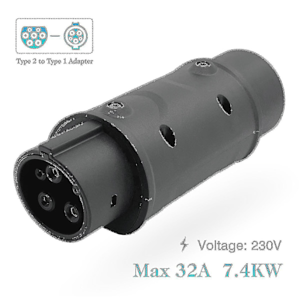Adapter IEC 62196 2 till J1772 Typ 1 Laddare för elfordon Enkelsidig kontakt Charing S Sl