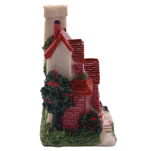 CASA 4X Sød Mini Resin Hus Miniature Hus Eventyrhave Landskab Hjemmehave Dekoration Resin Håndværk