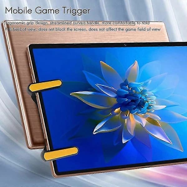 Seks Finger Til Ipad Pubg Controller Kapacitiv Justerbar Mobil Spil Trigger L1r1 Knap Gamepad