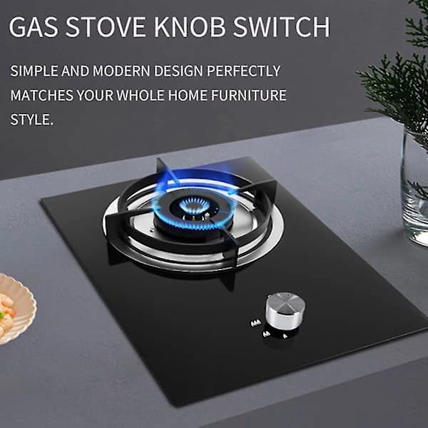 Metall Gasknappar 6mm Spis Kontroll Räckvidd Ugn Knapp Set 5ST