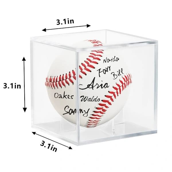 Baseboll Display Cube - Transparent Displayfodral
