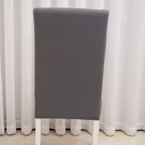 6-pack superelastic, removable and washable dining chair covers (grey)