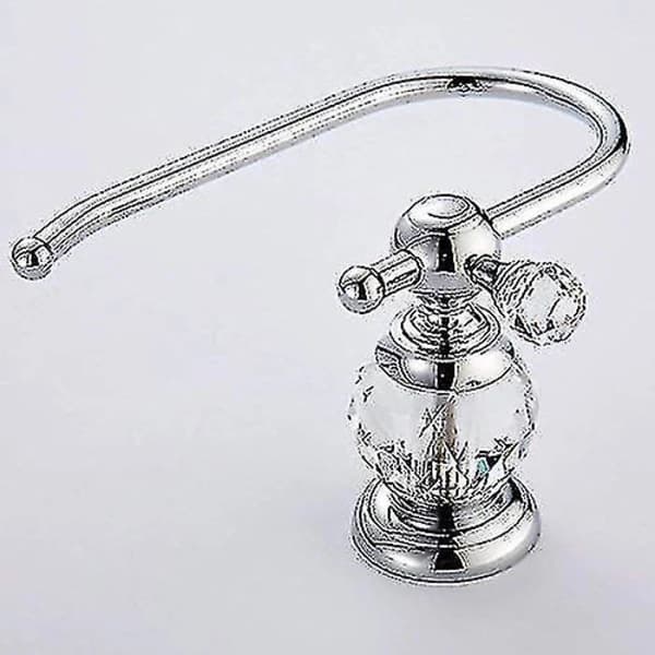[CA] Toiletpapirholder i messing, Crystal-serie, Poleret krom