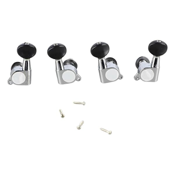 4 Sett Ukulele Stemmeskruer Metall Nøyaktig Stemming Klassisk Lukket Ukulele Knotter Erstatning 2L2R