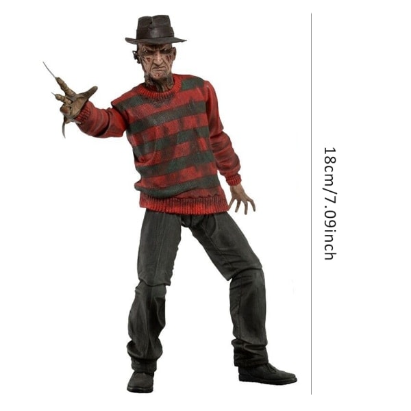 NECA 7\" Freddy Krueger 30 års Jubilæum Nightmare On Elm Street Figur