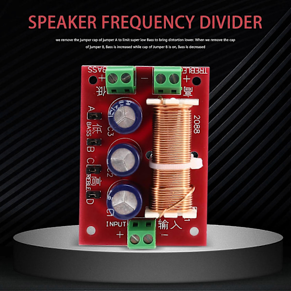 CASA YLY-2088 Audio Frekvensdeler 400W Justerbar 2-vejs Delefilter Fuld Range Diskant Frekvens