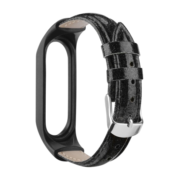 Rem for Xiaomi Mi Band 7 6 5 4 3 for Mi Band 5 Armbånd Lær Håndled Mi Band 6 Rem Armbånd Pulseira Smart Tilbehør Lilla enhet Mi Band 3 4 5 6 7