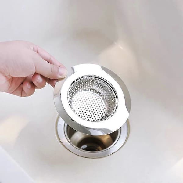 Diskho Sil - Uppsamlare för de flesta diskhoavlopp - Rostfritt stål - 2-pack 18,3 cm
