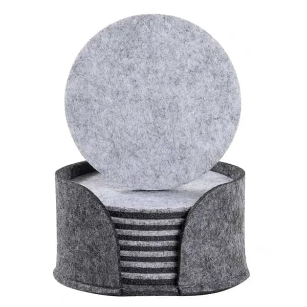 Vendbare filtbrikker med holder, varmeisolerende bordbeskyttere for hjem og servering Dark gray