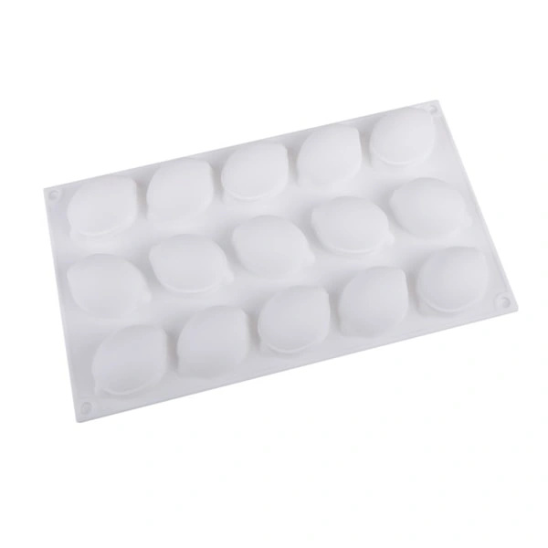 3D Frukt Sitron Silikonform Dekorasjon Mousse Dessert Bakeform DIY