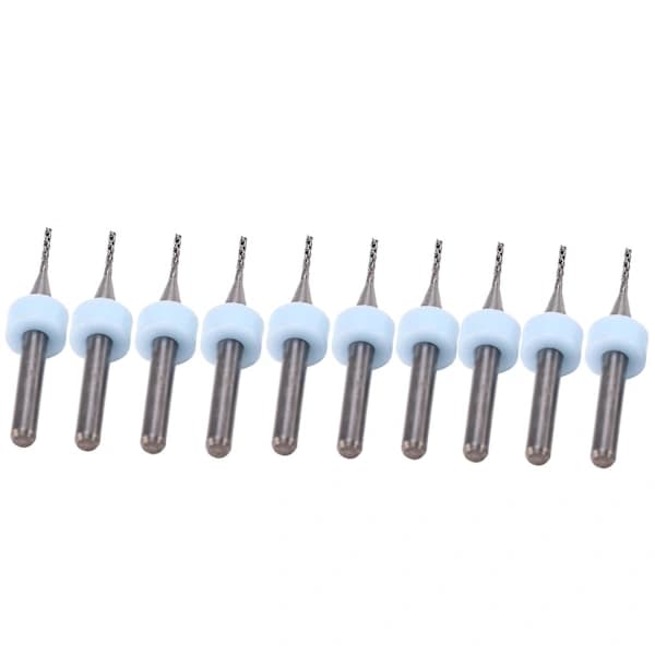 10 kpl PCB 1mm Volframikarbidi Mini Päätyjyrsin