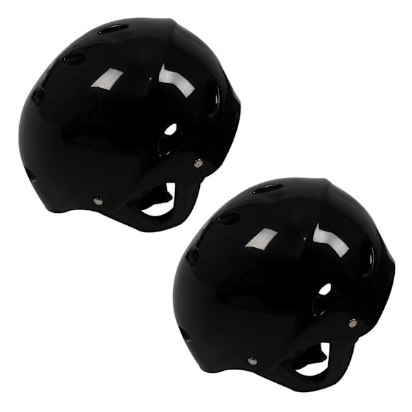 CASA 2X Sikkerhetshjelm med 11 Pustehull for Vannsport Kajakk Kano Surf Paddleboard - Svart