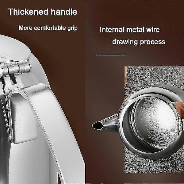 [CA] Rustfrit Stål Tekande Café Te Kaffe Drik Restaurant Tekande Vendbart Låg 32oz