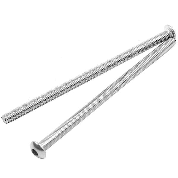 M4 X 80mm Umbrakoskrue med Knapphode - Rustfritt Stål (100-pakning)