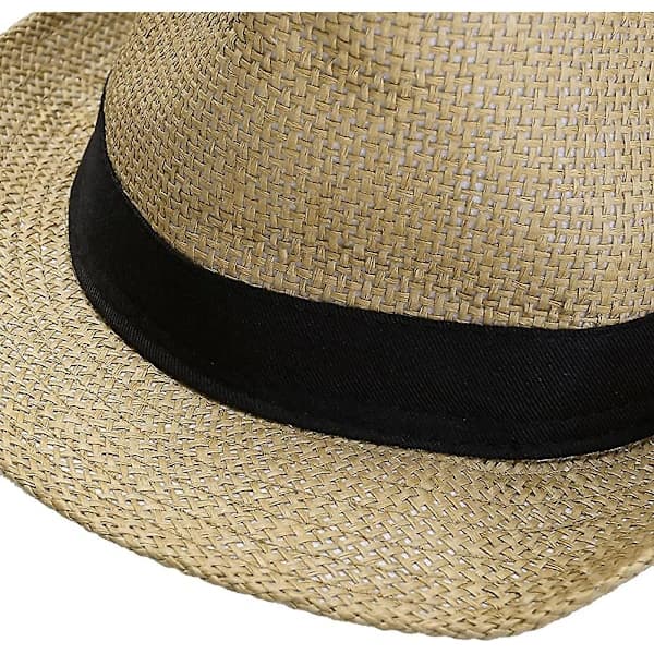 Unisex Hatt Halmhattar Sommar Panama Strand Solhatt