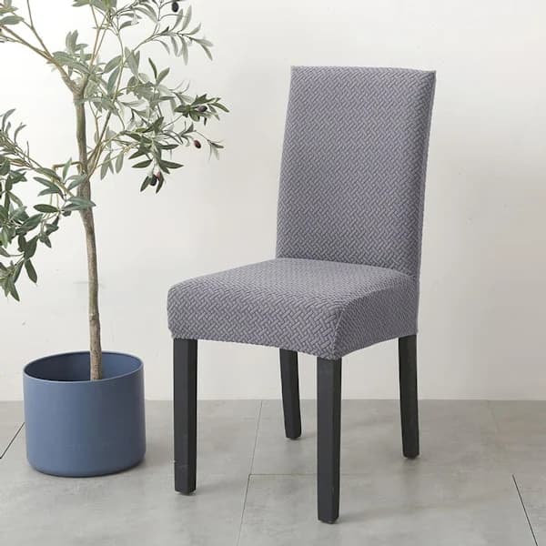 4 stk. Moderne Elastiske Stretch Stolebetræk Strikket Jacquard