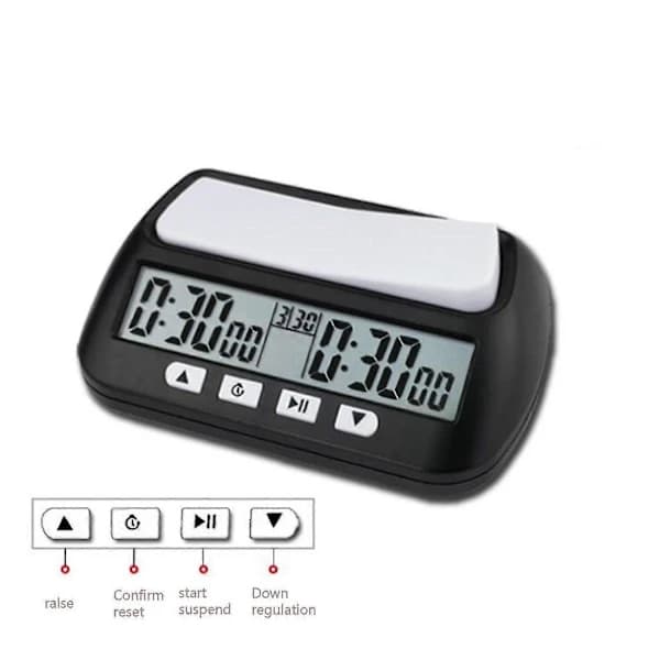 Schackklocka Digital Schackur & Speltimer, Klocka Digital Armbandsur Timer-fcy