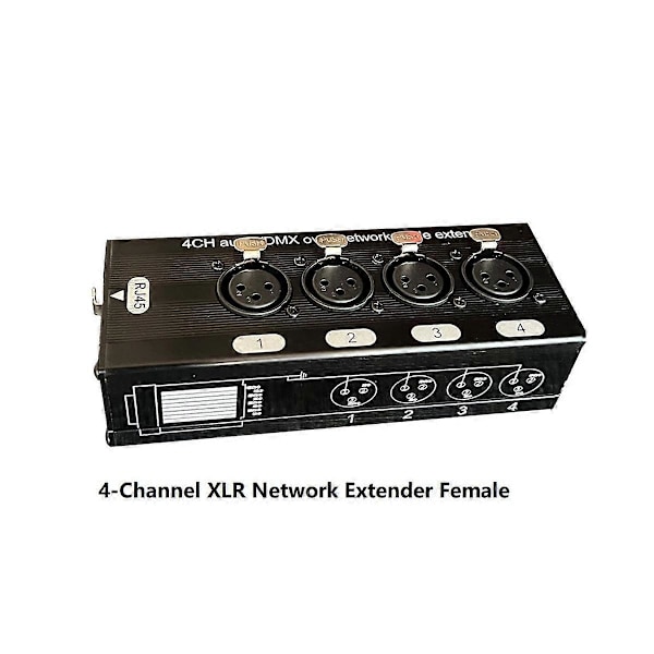 CASA 1 pari 4-kanavainen 3-nastainen XLR-ääni- ja DMX-verkkokaapelin jatke, DMX512-verkkosignaalin jatke