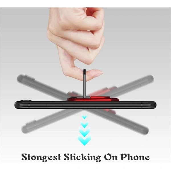 Pieces Mobiltelefon Ringholder, Telefonringholder Finger Ring Stativ til Smartphone Multifunktionel, Sort