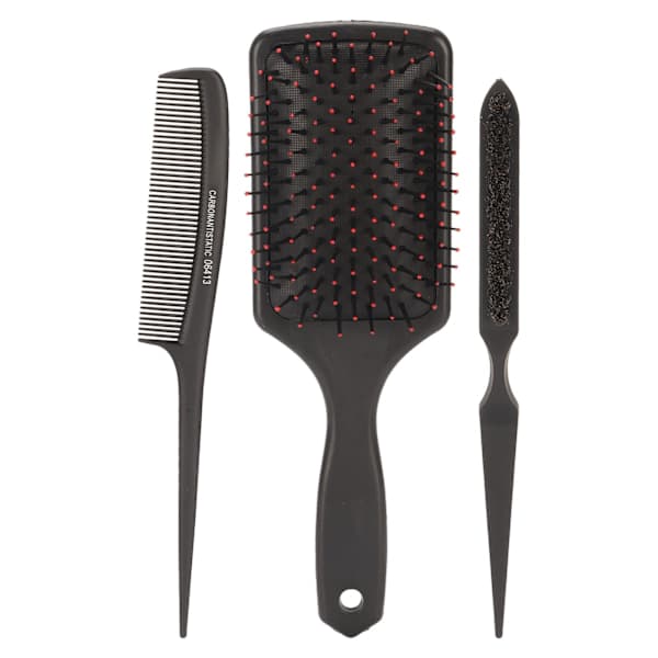 3-pack hårkamset, hårborste, lätt att reda ut, stylingverktyg