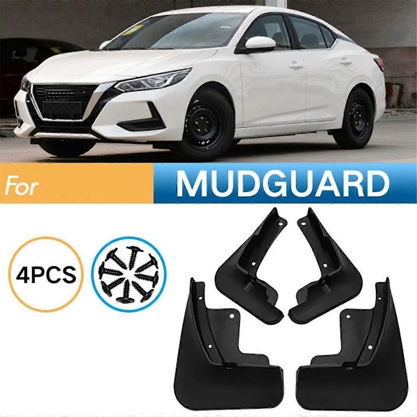 CASA 4 st Bil Stänkskydd Mud Flaps Splash Mud Guard för Sentra 2020-2021 Biltillbehör