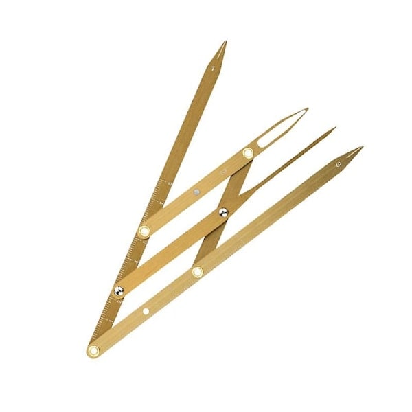 Øjenbryns Gyldne Snit Måler Præcis Position Foldbar Rustfrit Stål Øjenbrynsmåleværktøj Guld Øjenbryns Gyldne Snit Måler-Xin