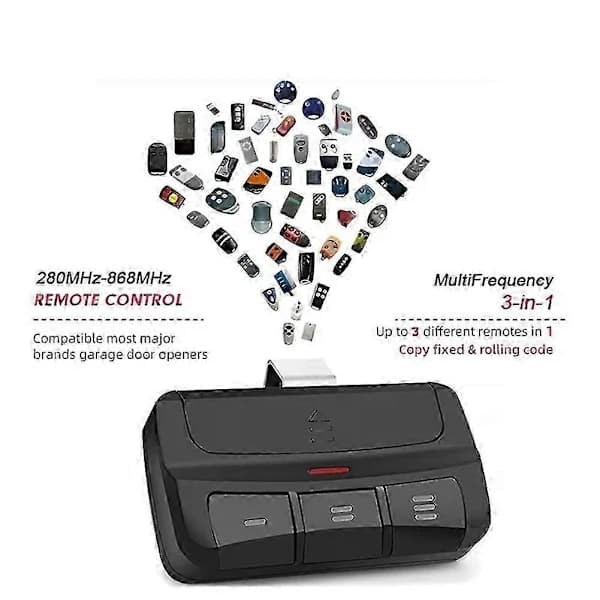 Fjernkontroll for garasjeportåpner, duplikator 280MHz-868MHz multikode