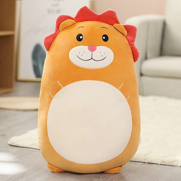 Squishmallow Kudde Docka Kawaii Djur Tjock Dinosaurie Kudde Plysch - Perfekt Lejon Lion 45cm