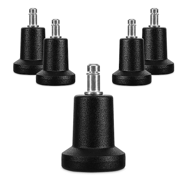 Kontorstolbein - Sett med 5 erstatningsbein for stolben 10/22 mm - Stabile og stille stolbein for harde gulv [db]