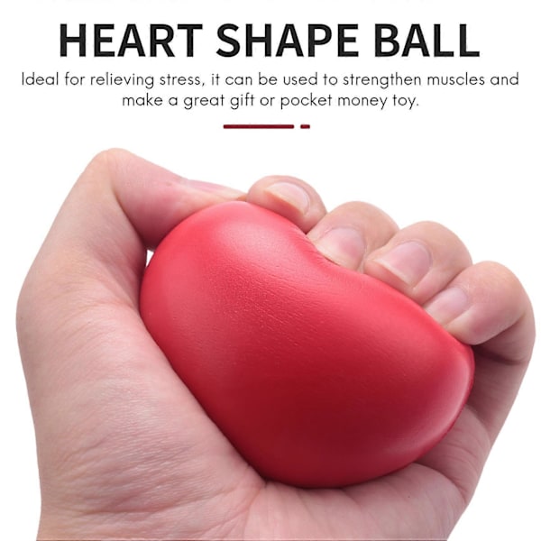 CASA Hjerte Stressball Rød