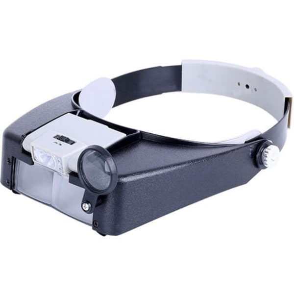 Huvudbandslupp för urmakare, handsfree lupp med ljus, hjälmlupp med LED-ljus, för urmakare, juvelerare, läsning.ca