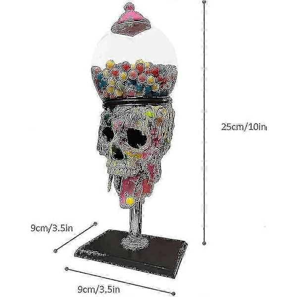 Halloween Tuggummiautomat, Ny Färgglad Dödskalle Godisautomat-Xin