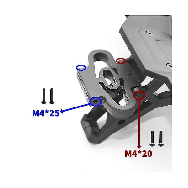 Nylon Støtfangerfeste Vinge Feste For Xrt 1/6 Rc Bil S Tilbehør