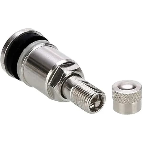 x 45mm Silver Stål Slanglösa Bilventiler
