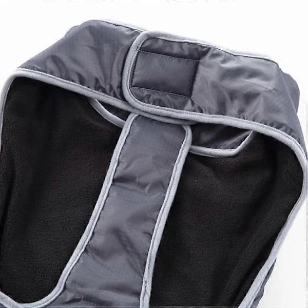 Varm vinterjacka för hundar, vinterjacka med polarfleece, vind- och snösäker