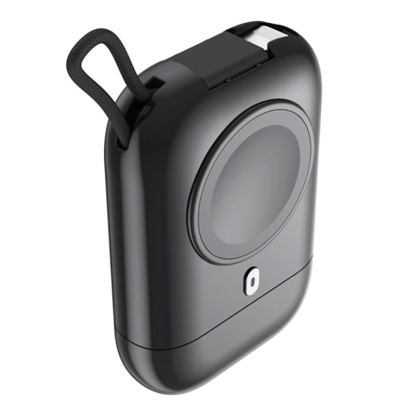 Qi Langaton Varavirtalähde Apple Watch Series 7/6/5/4/3/2/1 2580mAh Black Svart