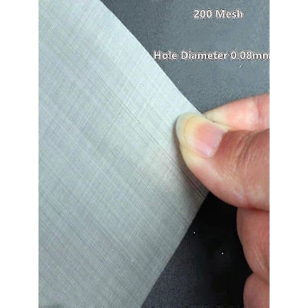 4 - 500 Mesh, 304 Rustfrit Stål Filter Trådnet Vævet Trådsigte Flad Skærmnet 50cm x 1 meter