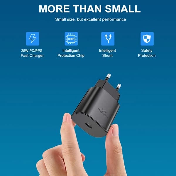 [CA]45W EU USB-C Hurtiglader for Samsung Galaxy S24 S23 & iPhone[JUN]