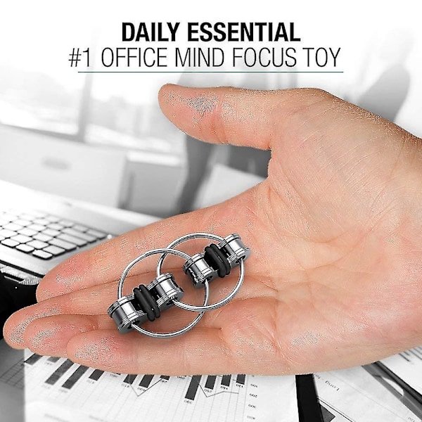 Flippy Chain Fidget Leksak, Oändlig Flip Kedja Stressreducerare Kreativ Stressreducerande Kedjeleksak_ca