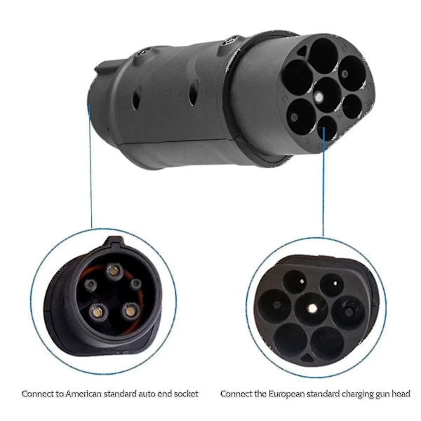 Adapter IEC 62196 2 till J1772 Typ 1 Laddare för elfordon Enkelsidig kontakt Charing S Sl