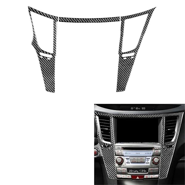Kulfiber til Legacy 2010-2014 Midterkonsol Luftventil Cover Trim Kit Dekal Interiørtilbehør