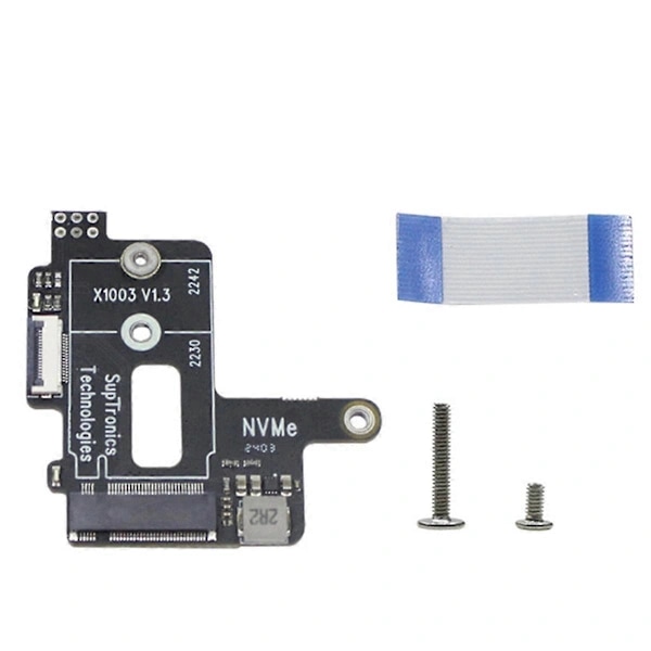 Raspberry Pi 5 PCIe - M.2 NVMe HAT SSD MINI -sovitinkortti, musta
