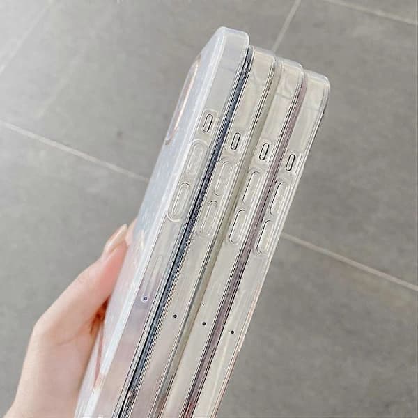 Sähköpinnoitettu TPU-kuori tekstuurilla iPhone 15:lle