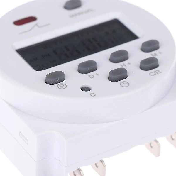 Digital Timer DC/AC 12V 16A LCD-display Programmerbar Timer OVP-brytare