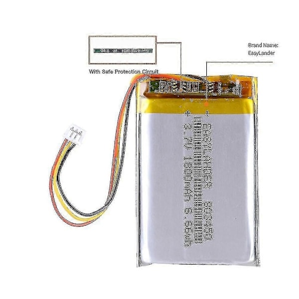 3.7V 1500mAh 1.25 3P Litium Li-jon Polymer Lipo Batteri Kompatibelt med Bluetooth Högtalare Trådlösa Hörlurar Hörlurar Corsair Pro Rpg-YuJia Corsa...