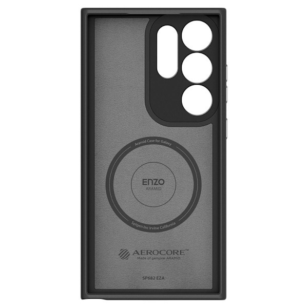 Spigen Galaxy S24 Ultra Kotelo Enzo Aramid Matt Musta
