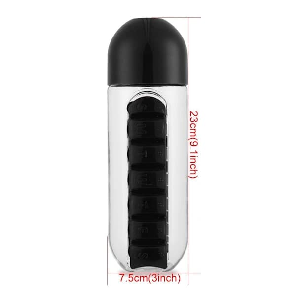 600ml vattenflaska plastkopp RÖD röd[ca]